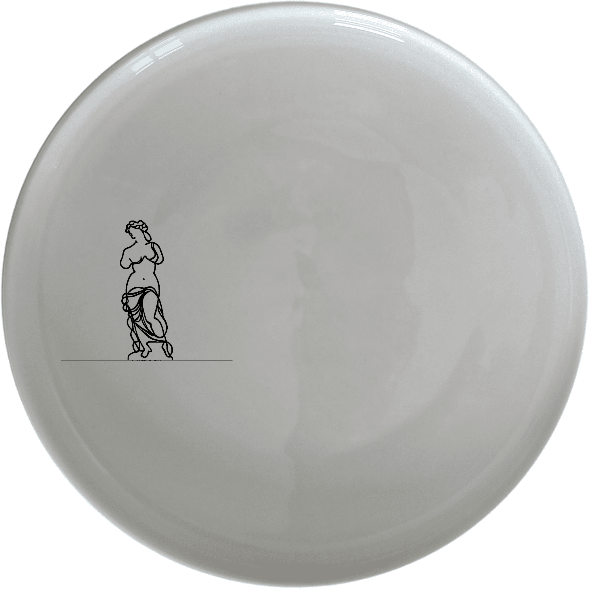 The Venus Milo Dinner Plate Set of 4 - Range 2 features a timeless design that adds elegance to any dining setting.