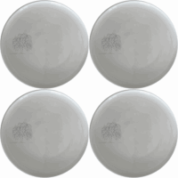 Weeping Willow Tree Side Plate Set of 4 - Range 2 is a beautiful and unique set of four white ceramic side plates featuring a laser-etched weeping willow tree design. Perfect for any dining occasion.