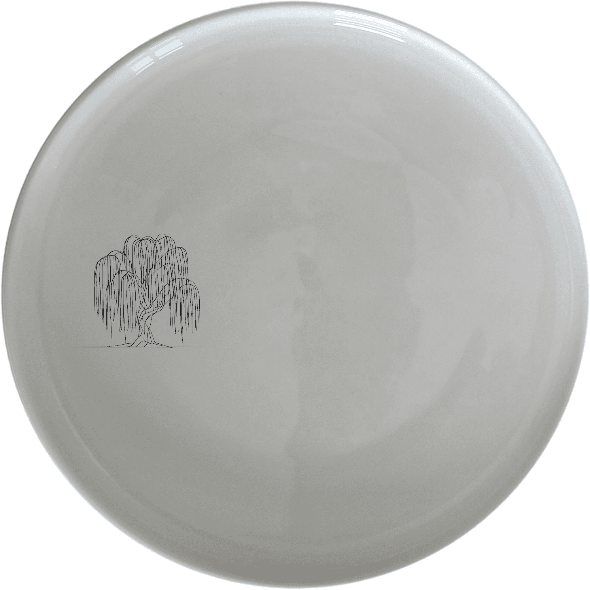 The Weeping Willow Tree Dinner Plate Set of 4 - Range 1 is a beautiful and elegant addition to any dining table. These plates feature a delicate laser-etched design of a weeping willow tree, adding a touch of nature to your meals.