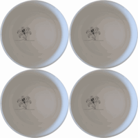 White Easter Lilly Bowl Set of 4 - Range 1 is a beautiful and versatile addition to any kitchen, perfect for serving and enjoying your favorite meals.