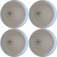 The White Easter Lilly Bowl Set of 4 - Range 4 is a beautiful and elegant addition to any dining table, perfect for springtime gatherings and everyday use.