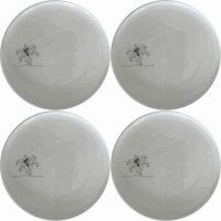 White Easter Lilly Dinner Plate Set of 4 - Range 1 is a stylish and versatile dinner plate set perfect for any dining occasion.