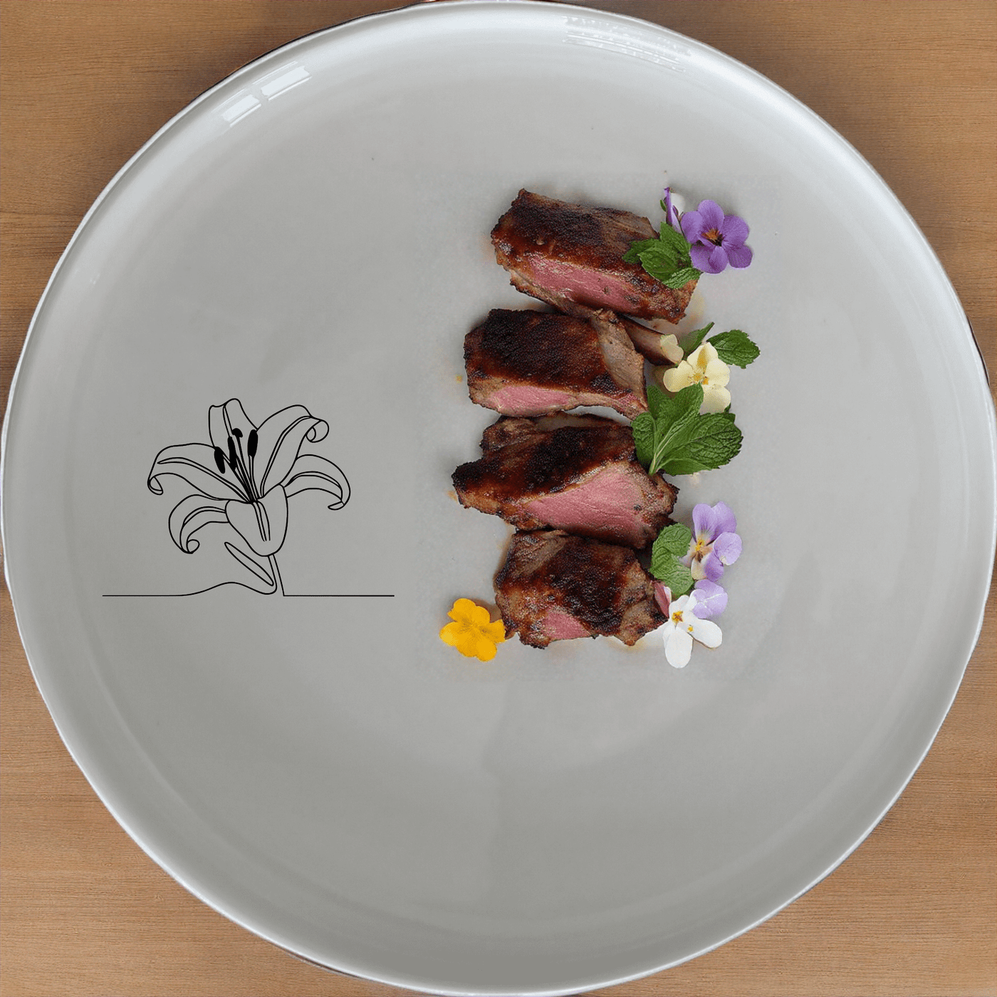 White Easter Lilly Dinner Plate Set of 4 - Range 1 is a stylish and versatile dinner plate set perfect for any dining occasion.