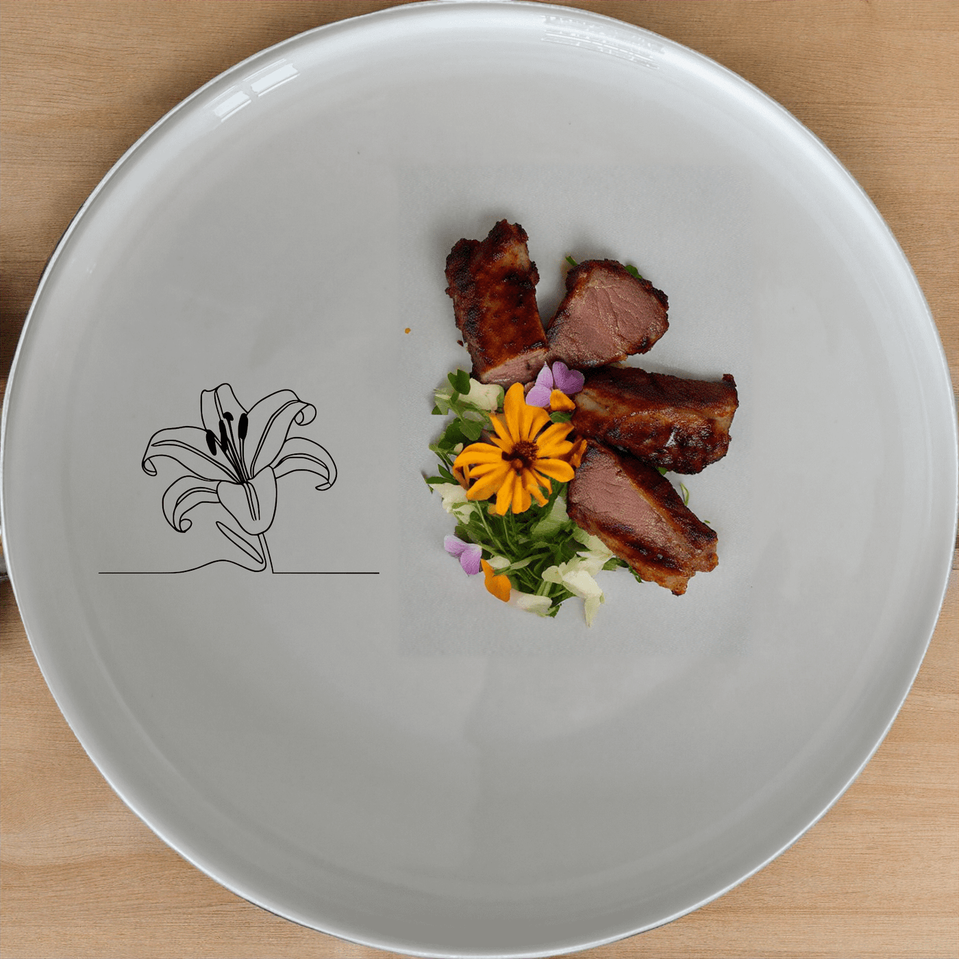 White Easter Lilly Side Plate Set of 4 - Range 1 is a stylish and versatile addition to your dining collection, perfect for everyday use or special occasions.