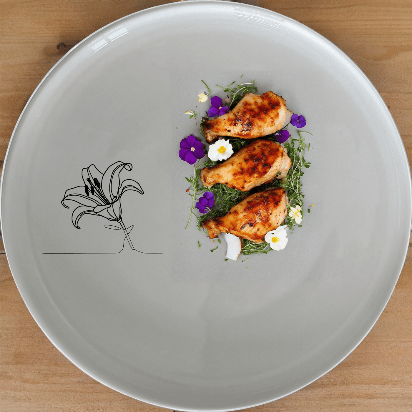White Easter Lilly Side Plate Set of 4 - Range 1 is a beautiful and elegant set of plates perfect for any occasion.