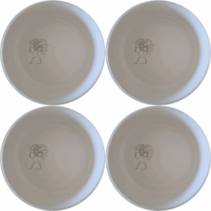 Faces Hair Ceramic Bowl Set of 4 offers a modern, minimalist design perfect for any kitchen. This set of four 12cm bowls features a subtle abstract face and hair design, making them both functional and stylish. Ideal for everyday use or special occasions.
