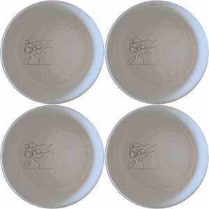 The Woman Faces Hair Bowl Set of 4 features minimalist designs perfect for modern kitchens and dining spaces.