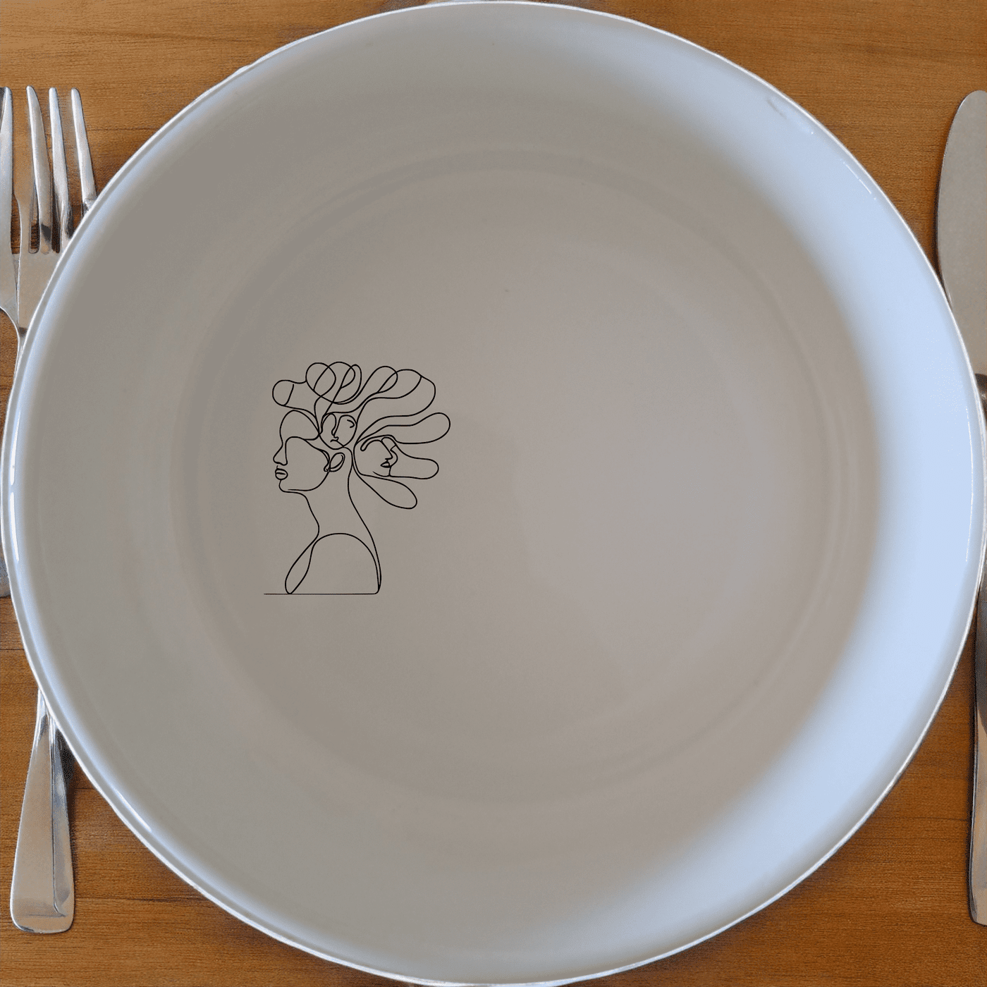 Faces Hair Ceramic Bowl Set of 4 offers a modern, minimalist design perfect for any kitchen. This set of four 12cm bowls features a subtle abstract face and hair design, making them both functional and stylish. Ideal for everyday use or special occasions.