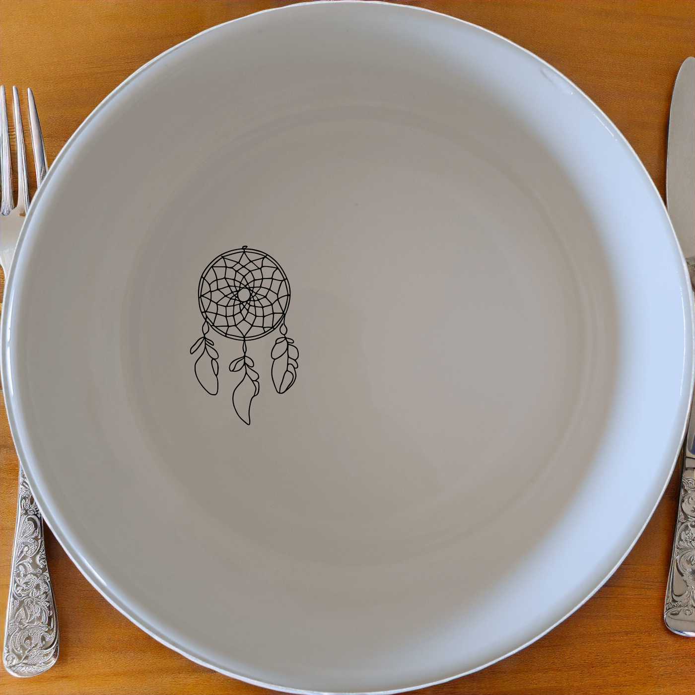 Dreamcatcher Feathers Bowl Set of 4 - Range 4 is a beautifully designed set of four ceramic bowls, perfect for any dining occasion.