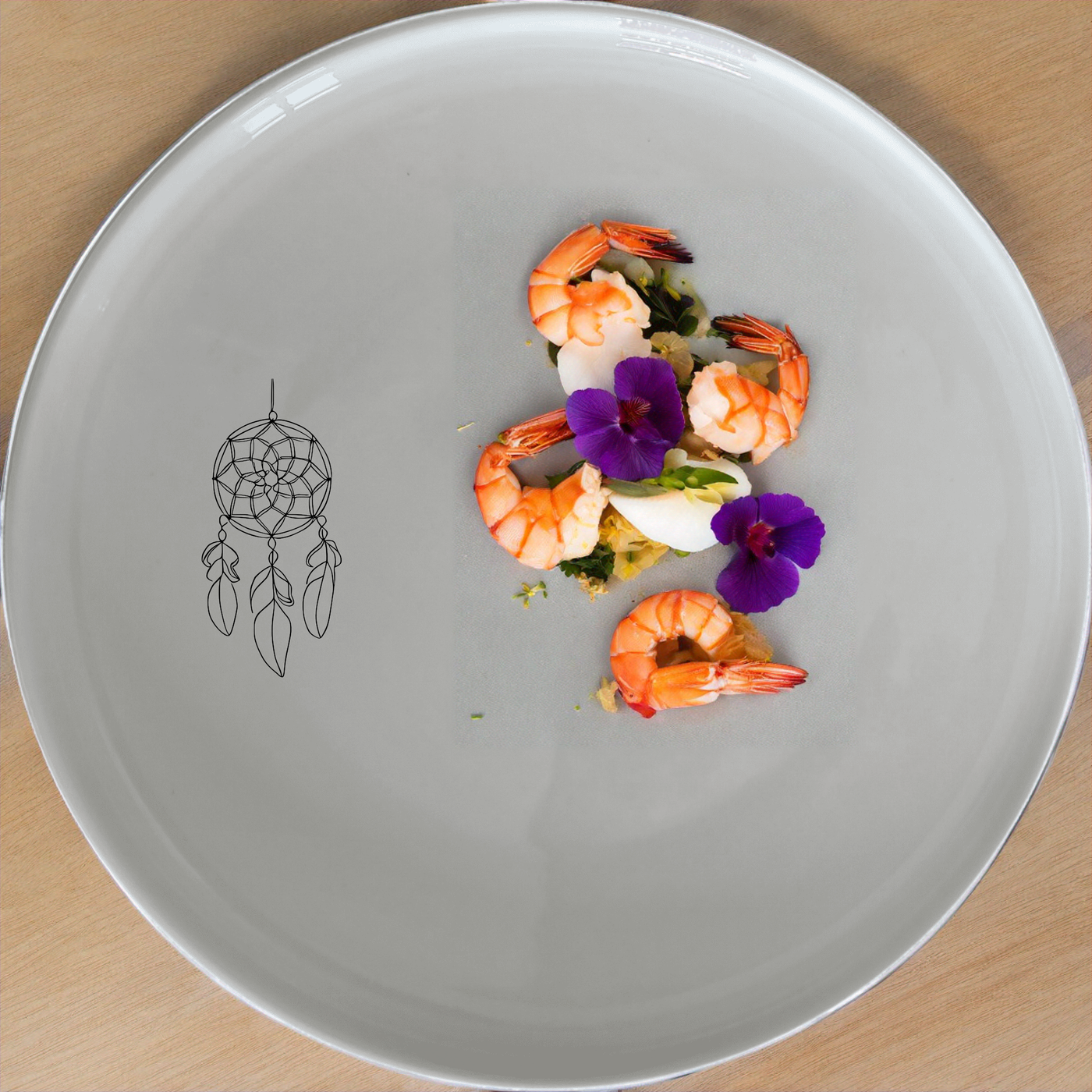 Dreamcatcher Feathers Dinner Plate Set of 4 - Range 2 offers a unique and stylish design perfect for any dinner setting.