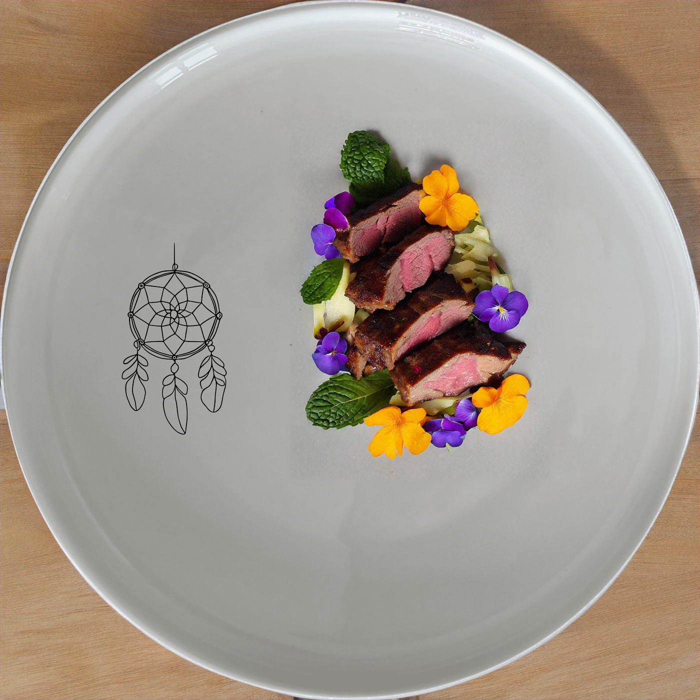 Dreamcatcher Feathers Side Plate Set of 4 - Range 1 is a beautiful and unique set of plates perfect for any home.