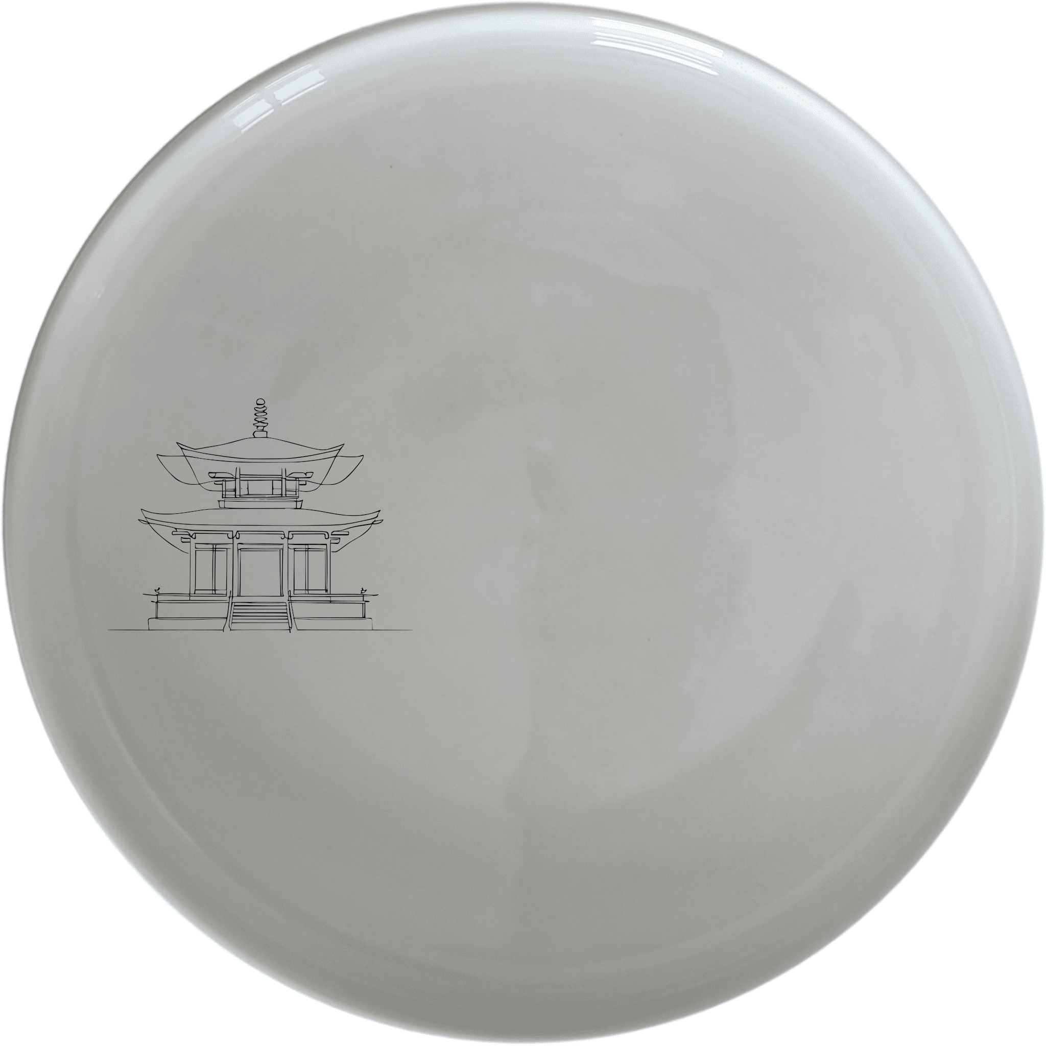 The Abstract Japanese Shinto Temple Dinnerware Set of 12 - Range 1 features minimalist design and timeless elegance for your dining experience.