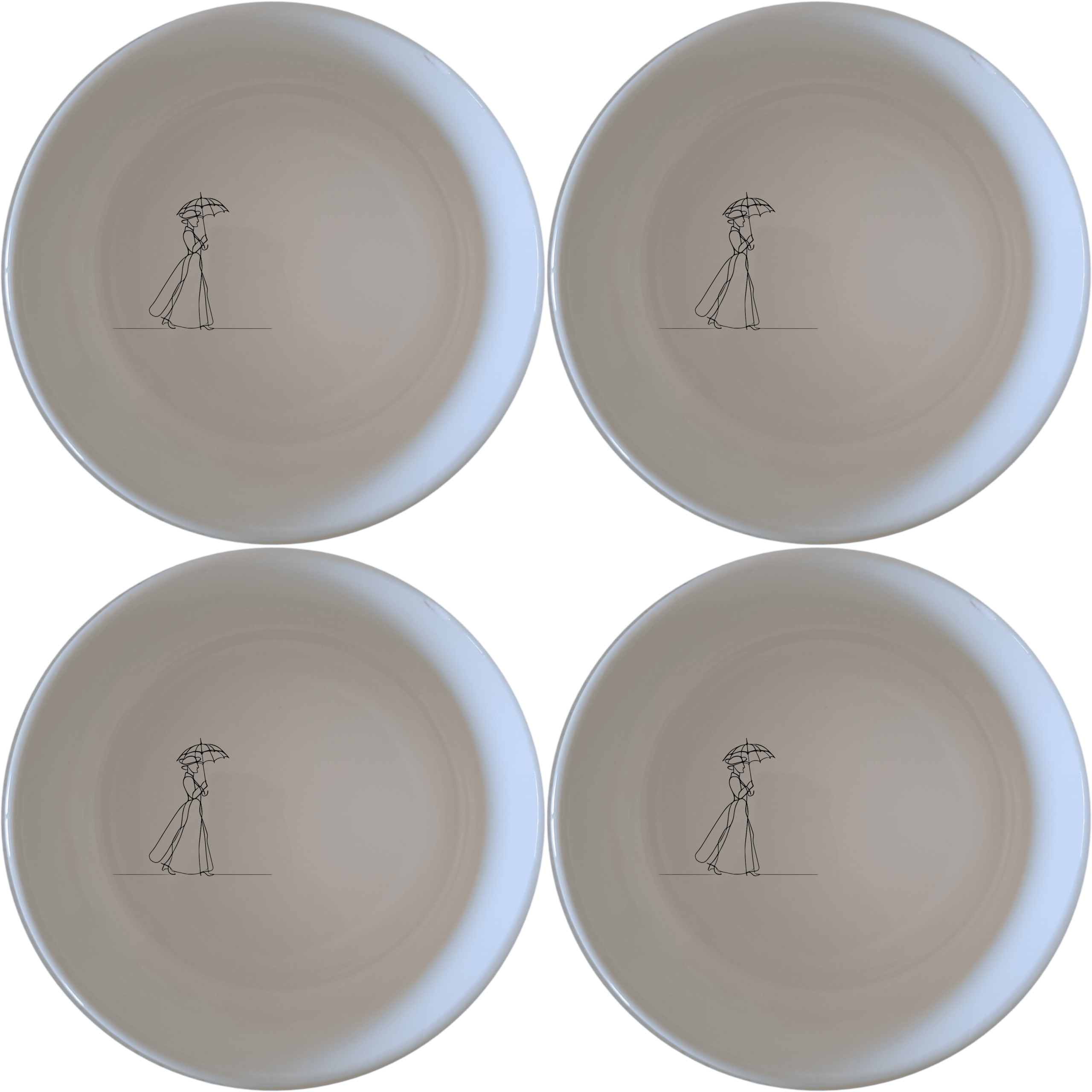 Abstract Victorian Woman Bowl Set of 4 - Range 2 is a stylish and elegant addition to any kitchen, perfect for everyday use or special occasions.