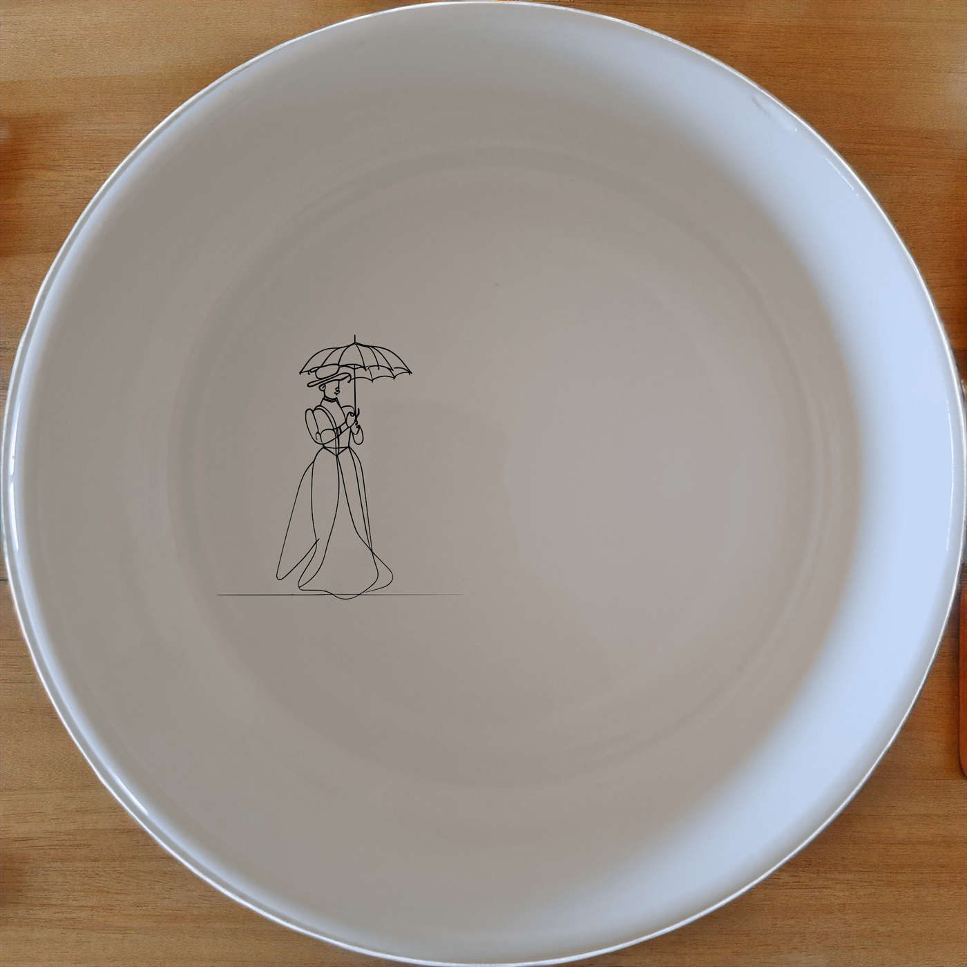 Victorian Woman Umbrella Bowl Set of 4 - Range 4 is a stylish and elegant set of four bowls, perfect for any dining occasion.