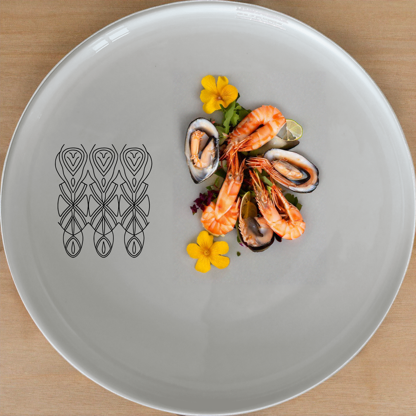 African Geometric Tribal Pattern Design Dinnerware Set of 12 - Range 1 features intricate tribal patterns for a stylish and cultural dining experience.