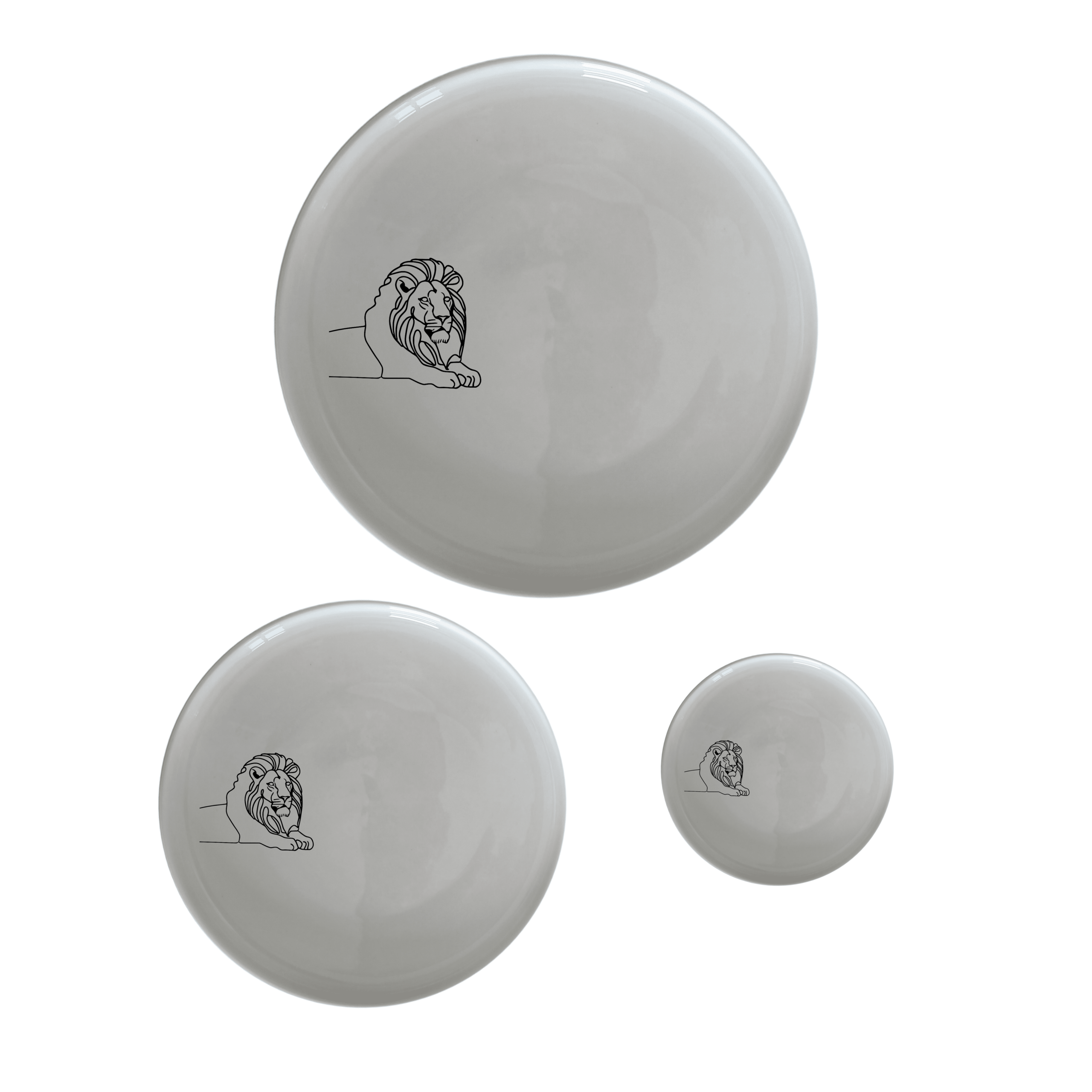 The African Lion Dinnerware Set of 12 - Range 3 features sleek, modern designs perfect for any dining occasion. Crafted from durable ceramic, this set includes plates, bowls, and side dishes, all adorned with a subtle lion motif. Ideal for both everyday use and special gatherings, this set combines style and functionality.