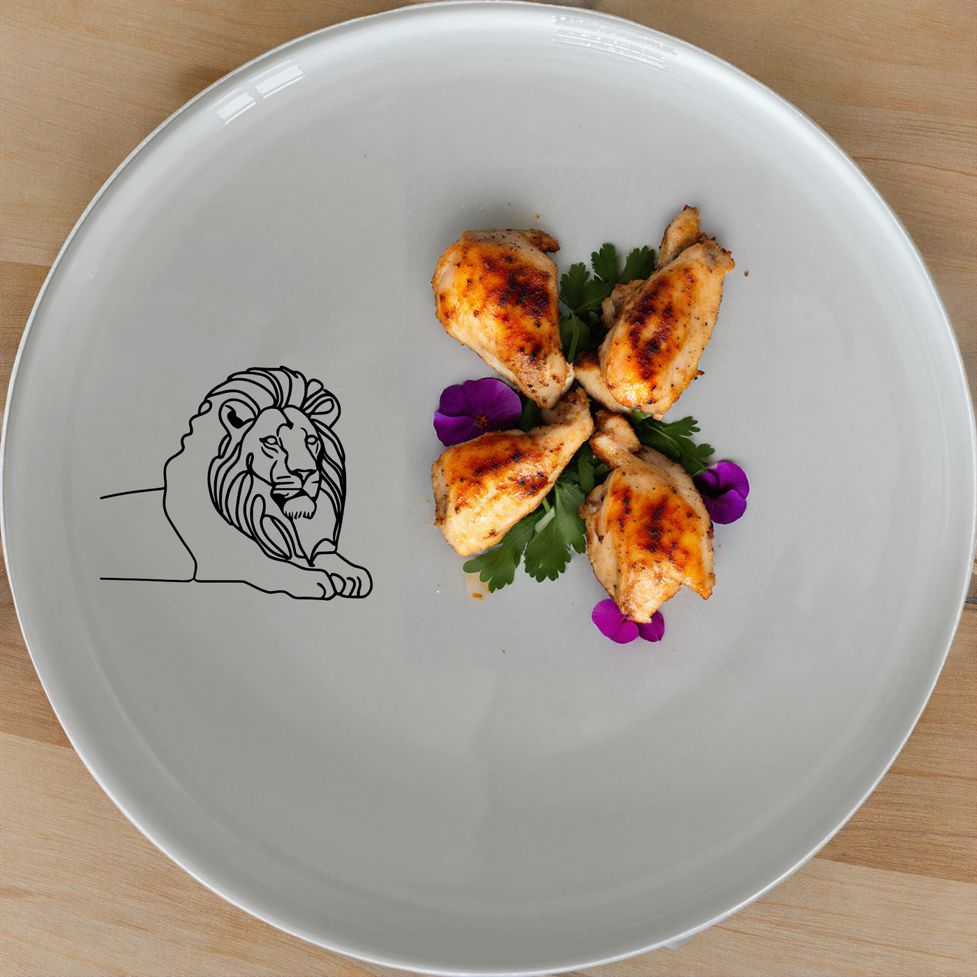 The African Lion Dinnerware Set of 12 - Range 3 features sleek, modern designs perfect for any dining occasion. Crafted from durable ceramic, this set includes plates, bowls, and side dishes, all adorned with a subtle lion motif. Ideal for both everyday use and special gatherings, this set combines style and functionality.