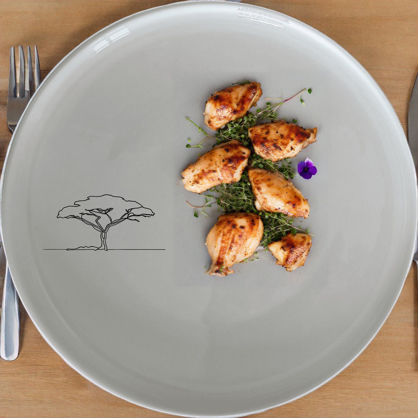 Discover the African Sunset Savanna Acacia Tree Dinnerware Set of 12 - Range 3, a stunning collection that brings the beauty of the African savanna to your table. Perfect for any occasion.