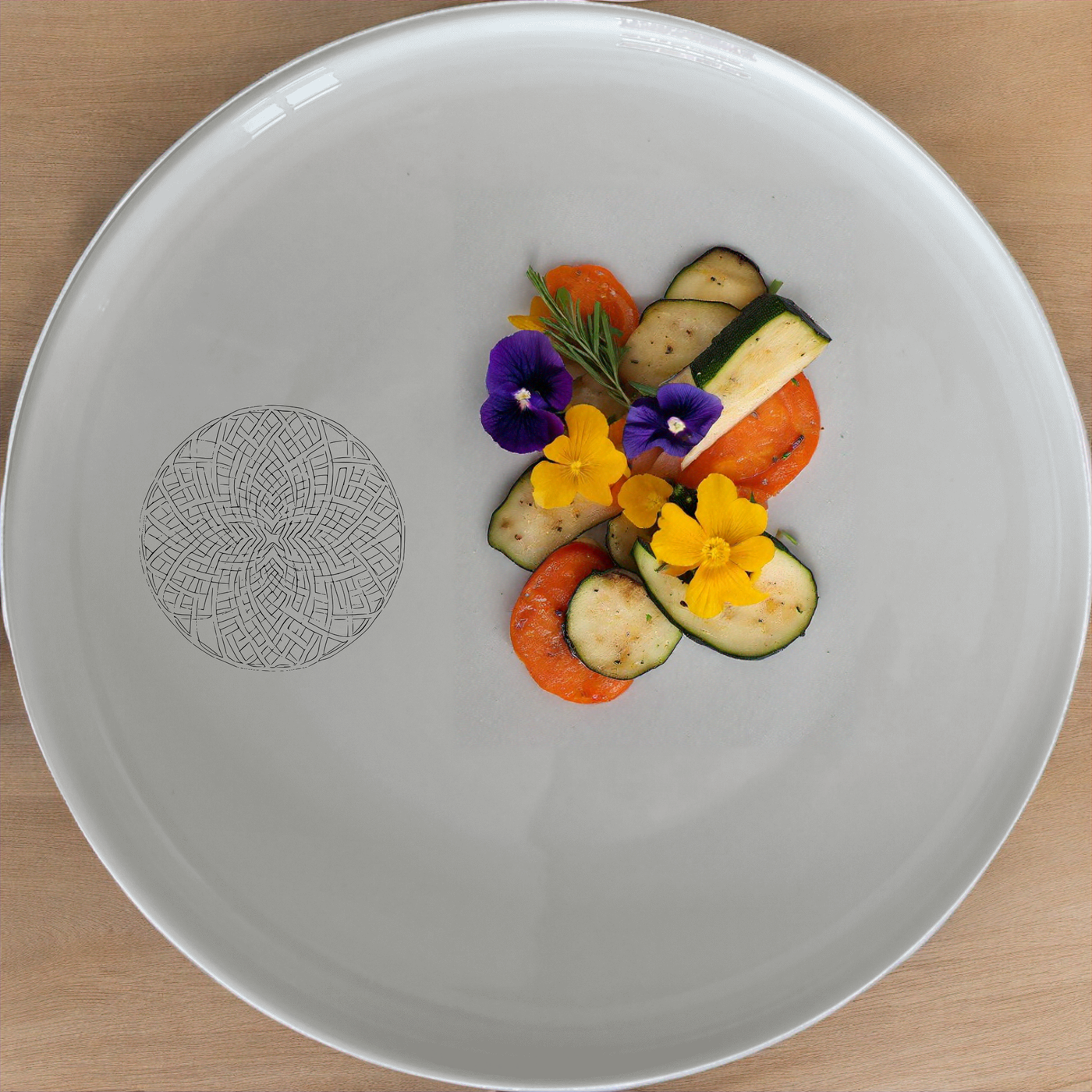 African Woven Basket Dinnerware Set of 12 - Range 4 offers a stylish and versatile collection for any dining occasion.