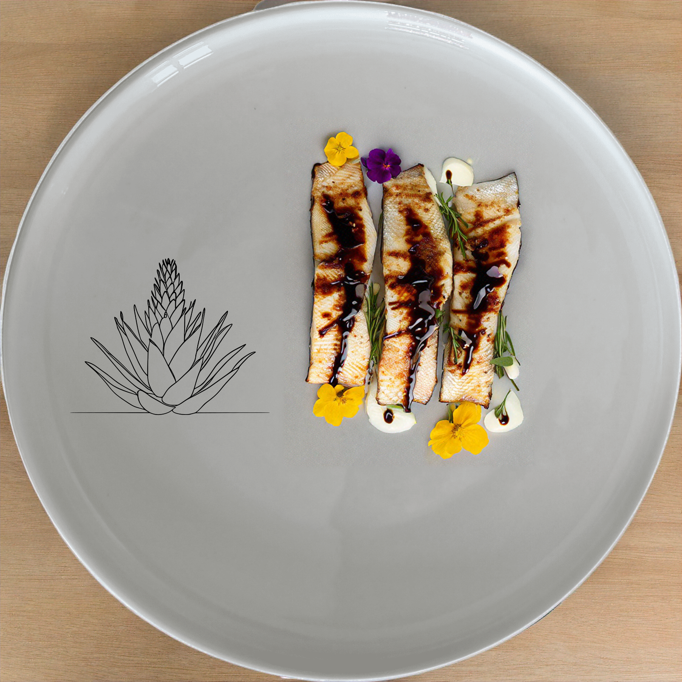 The Aloe Ferox Flower Spike Dinnerware Set of 12 - Range 2 brings a touch of nature to your dining table with its elegant design and versatile pieces.