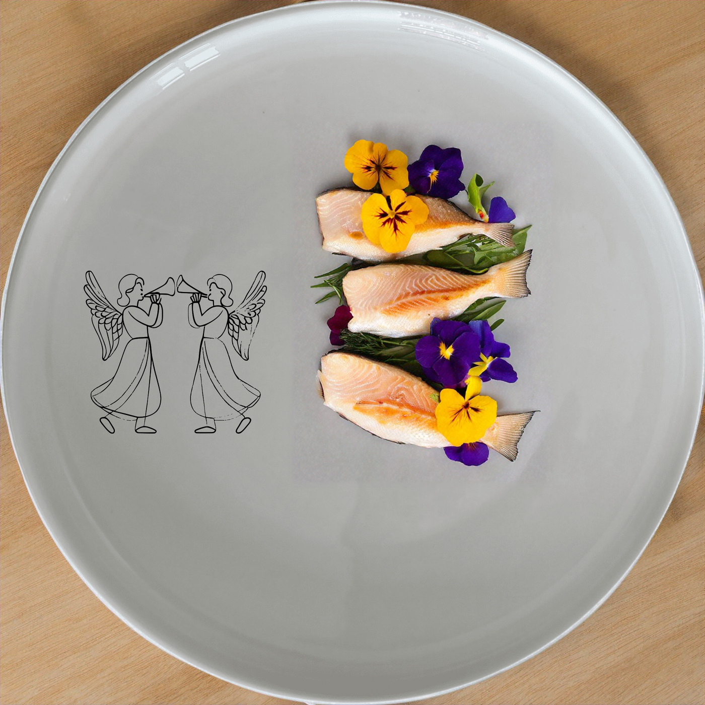 Angels Trumpet Dinnerware Set of 12 - Range 1 is a beautifully crafted set that adds a touch of elegance to any dining experience. Perfect for special occasions or everyday use.