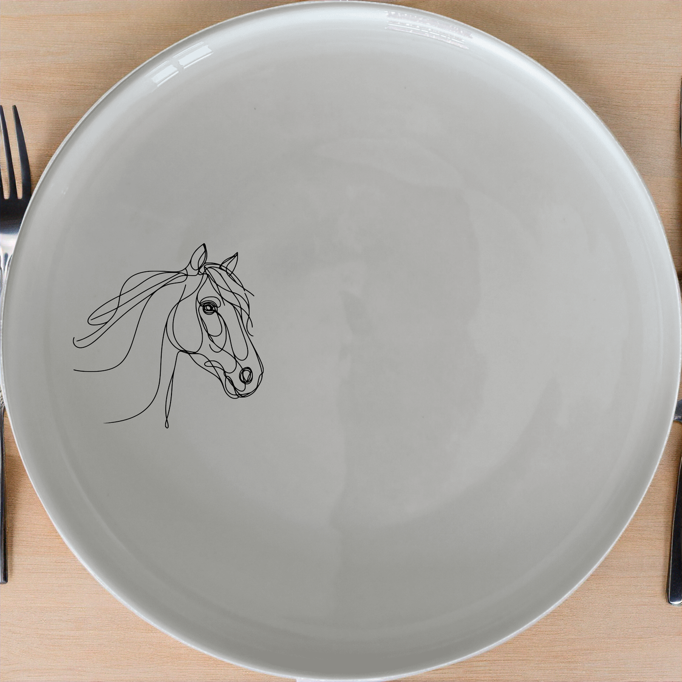 Artistic Horse Side Plate Set of 4 - Range 1 adds a touch of elegance to any dining table. Perfect for everyday use or special occasions.