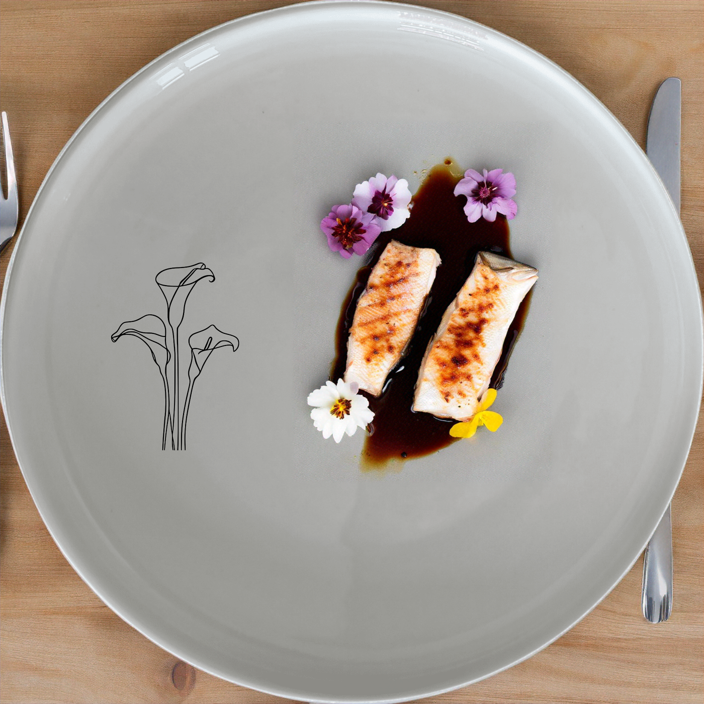 Arum Lilies Dinnerware Set of 12 - Range 4 is a stylish and versatile set that adds a touch of elegance to any dining occasion.