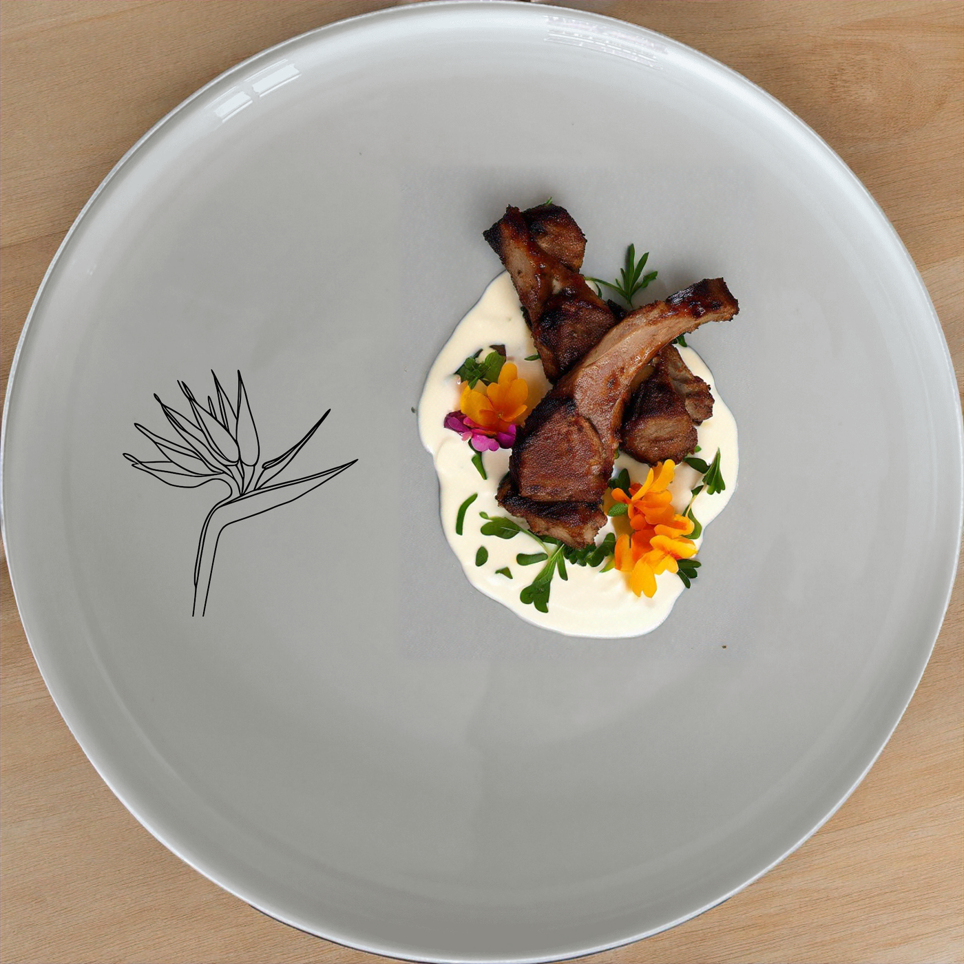 Bird Paradise Dinnerware Set of 12 - Range 3 offers a stylish and modern dining experience with its unique bird-inspired design.