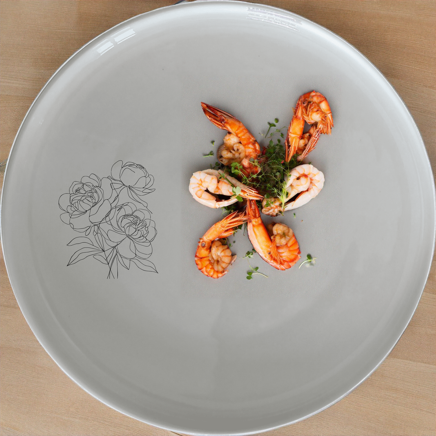 The Bold Coral Peonies Dinnerware Set of 12 - Range 2 features elegant floral designs perfect for any dining occasion.