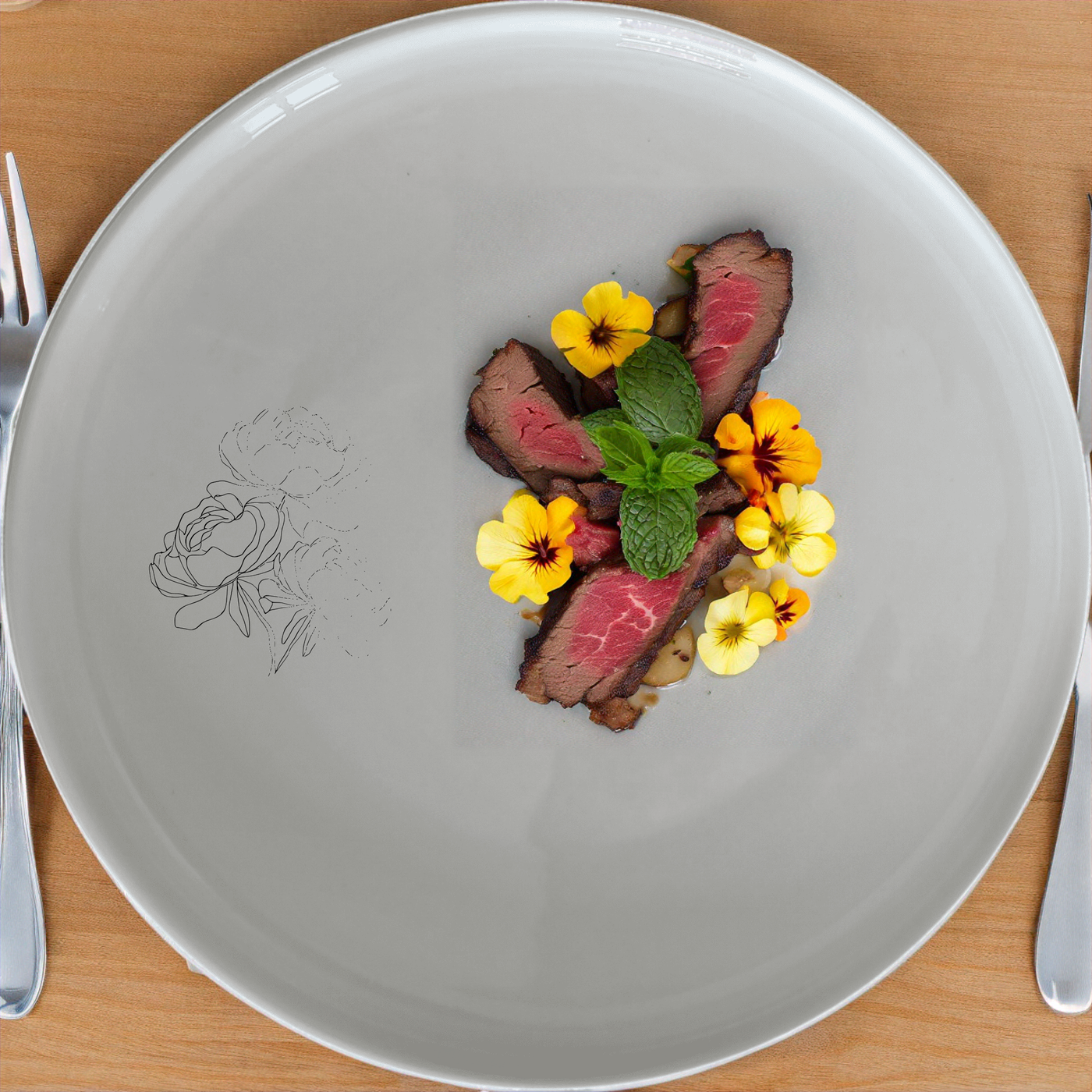 The Bold Coral Peonies Dinnerware Set of 12 - Range 4 is a stunning collection of ceramic plates and bowls featuring delicate floral designs, perfect for elevating any dining experience.