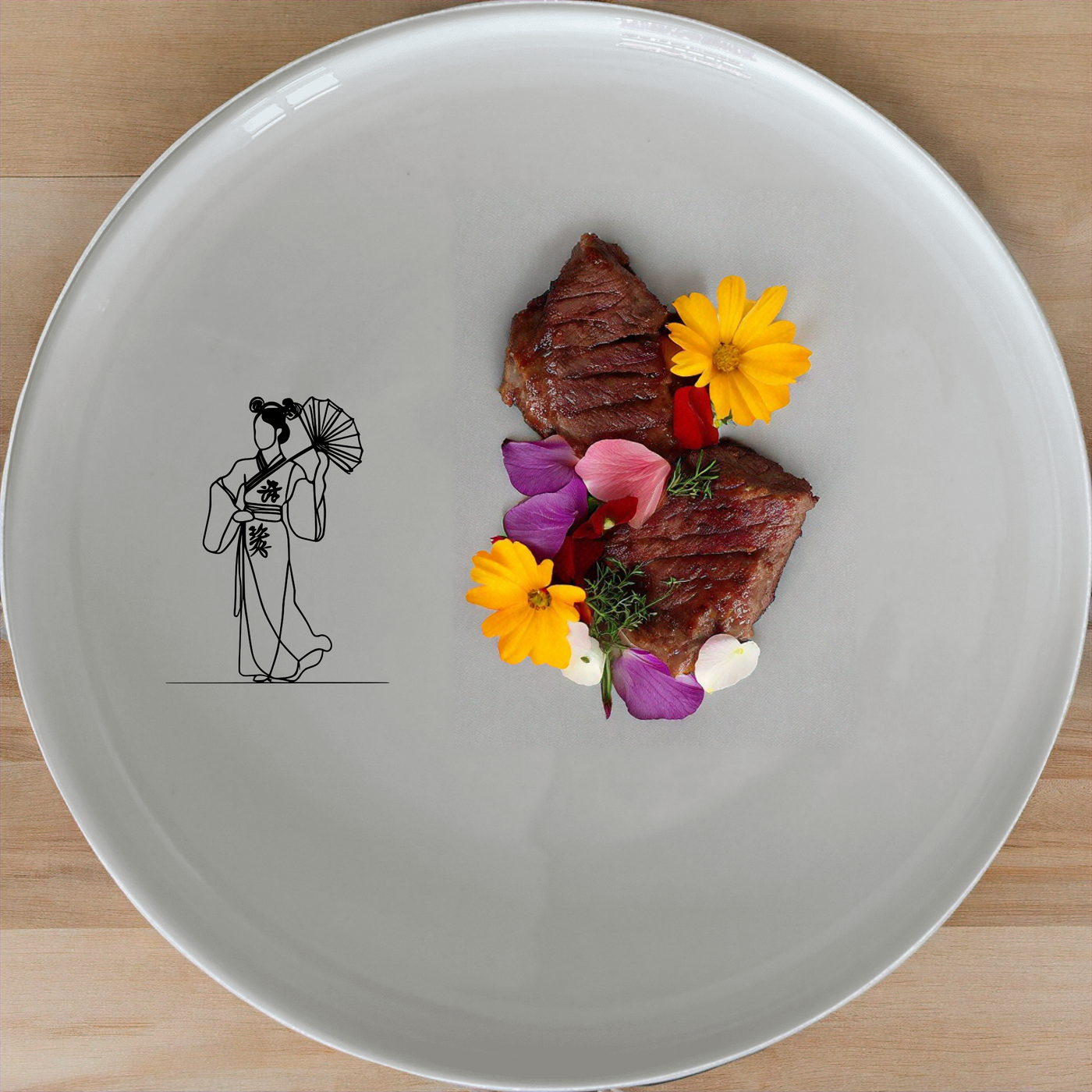 Chinese Cultural Imagery Dinnerware Set of 12 - Range 2 features elegant traditional designs perfect for any dining occasion.