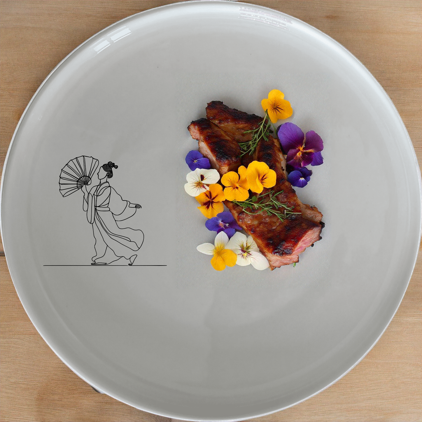 Discover the Chinese Cultural Imagery Dinnerware Set of 12 - Range 3, a beautiful collection of ceramic plates and bowls featuring traditional artwork.