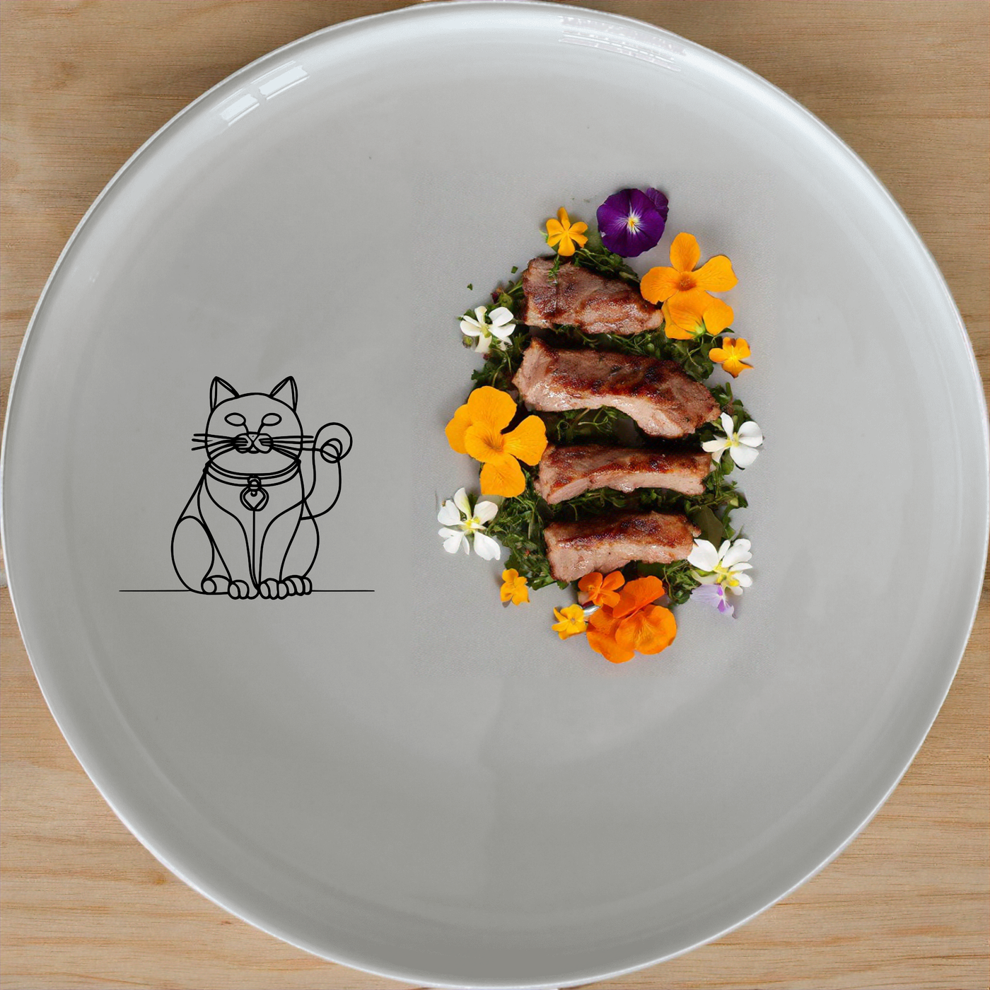 The Chinese Fortune Cat Dinnerware Set of 12 - Range 1 brings traditional charm to your table with its elegant design and versatile pieces.