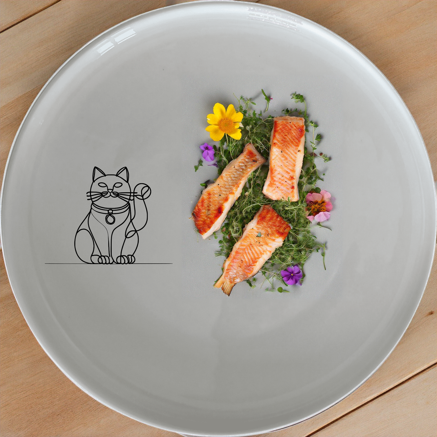 The Chinese Fortune Cat Dinnerware Set of 12 - Range 3 brings traditional Asian charm to your table with its elegant design and versatile pieces.