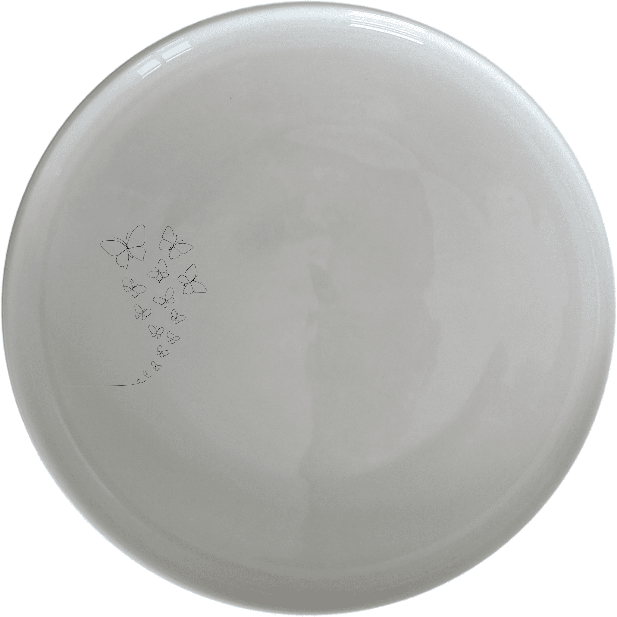 The Delicate Butterflies Dinnerware Set of 12 - Range 4 features a charming butterfly design on white ceramic plates, bowls, and side plates, perfect for adding a touch of elegance to any dining experience.