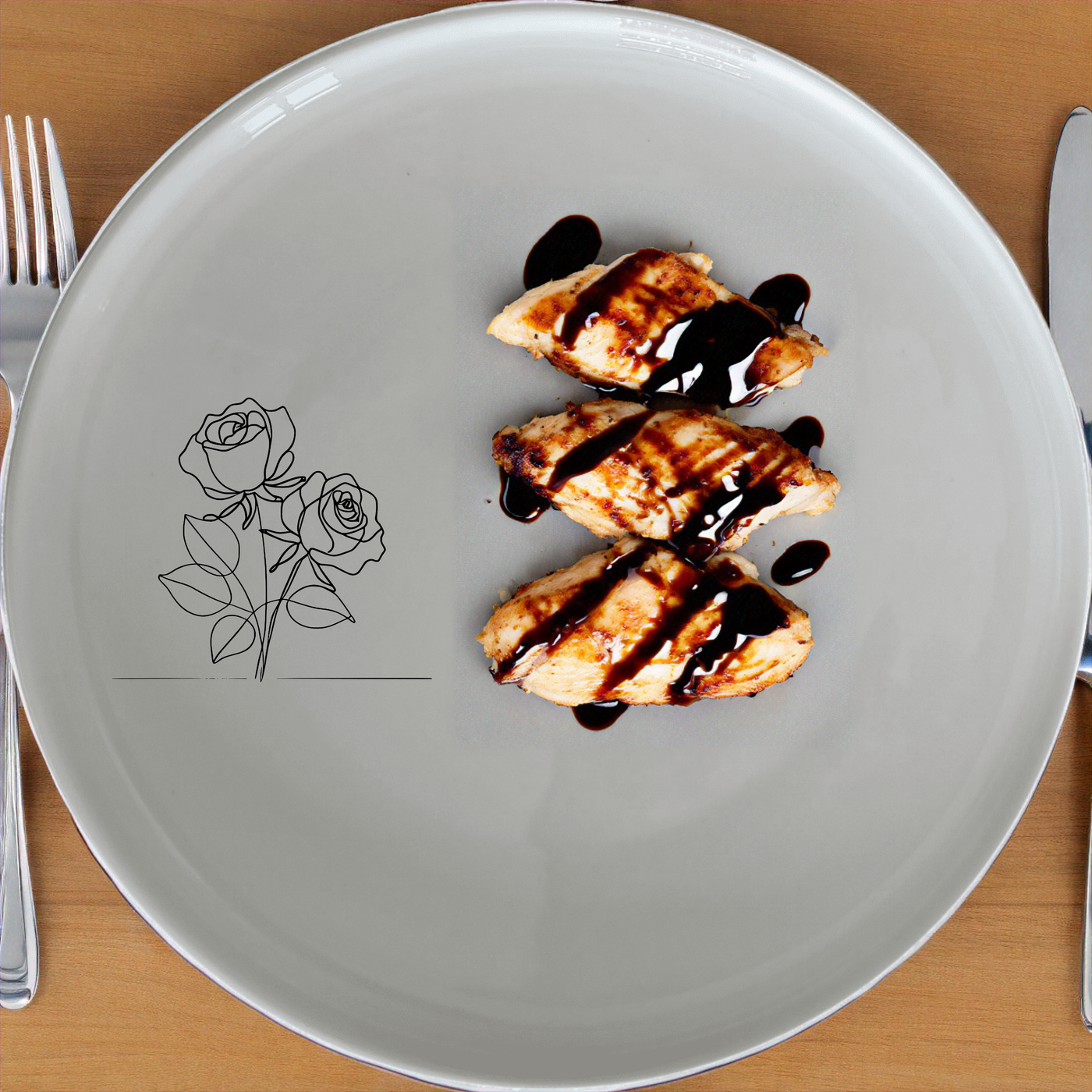 The Delicate Roses Dinnerware Set of 12 - Range 2 is a stunning collection of ceramic plates and bowls, featuring elegant rose designs on a pristine white background. Perfect for any dining occasion.