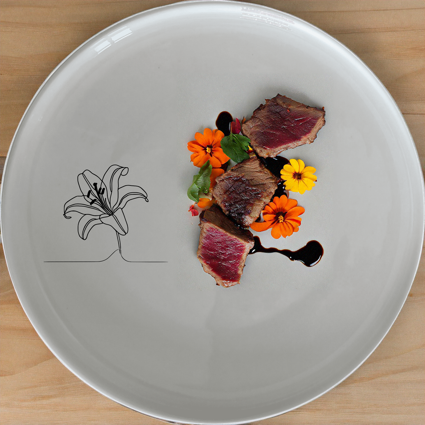 The Easter Lilly Dinnerware Set of 12 - Range 2 features a delicate, minimalist design perfect for any dining occasion. This set includes dinner plates, side plates, and bowls, all crafted from high-quality ceramic for durability and elegance.