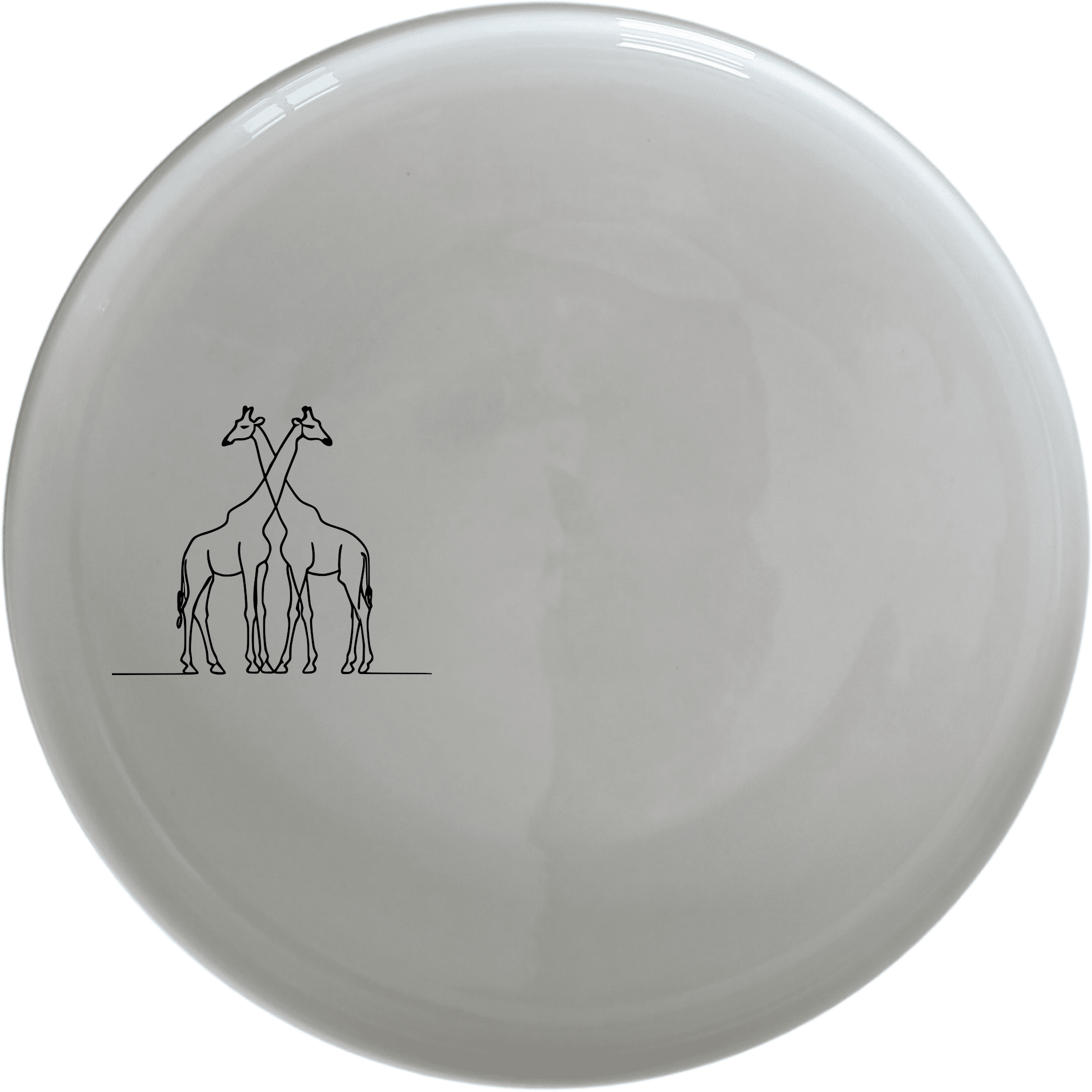 Elongated Intertwined Giraffes Dinnerware Set of 12 - Range 2 is a stylish and modern dinner set featuring elegant giraffe designs, perfect for any dining occasion.