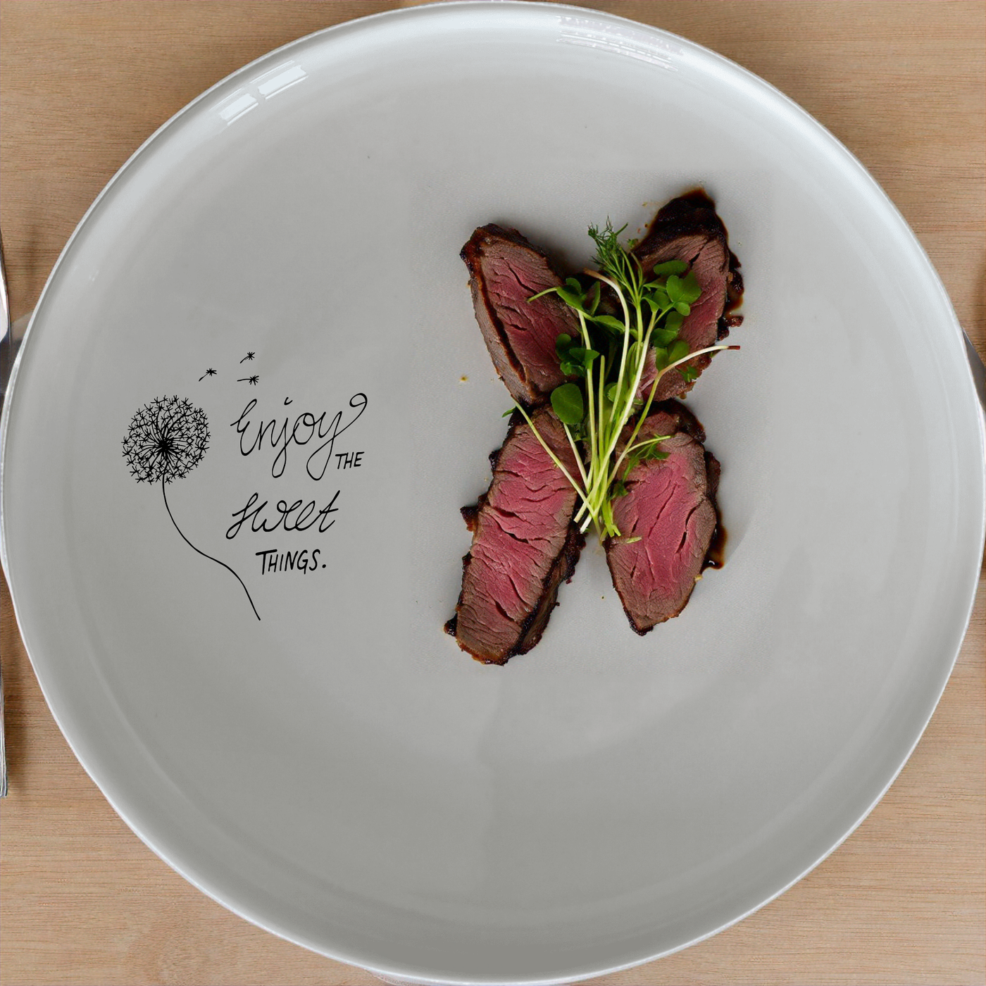 The Enjoy Sweet Things Dinnerware Set of 12 - Range 1 is a beautifully crafted set that adds a touch of elegance to any dining experience.