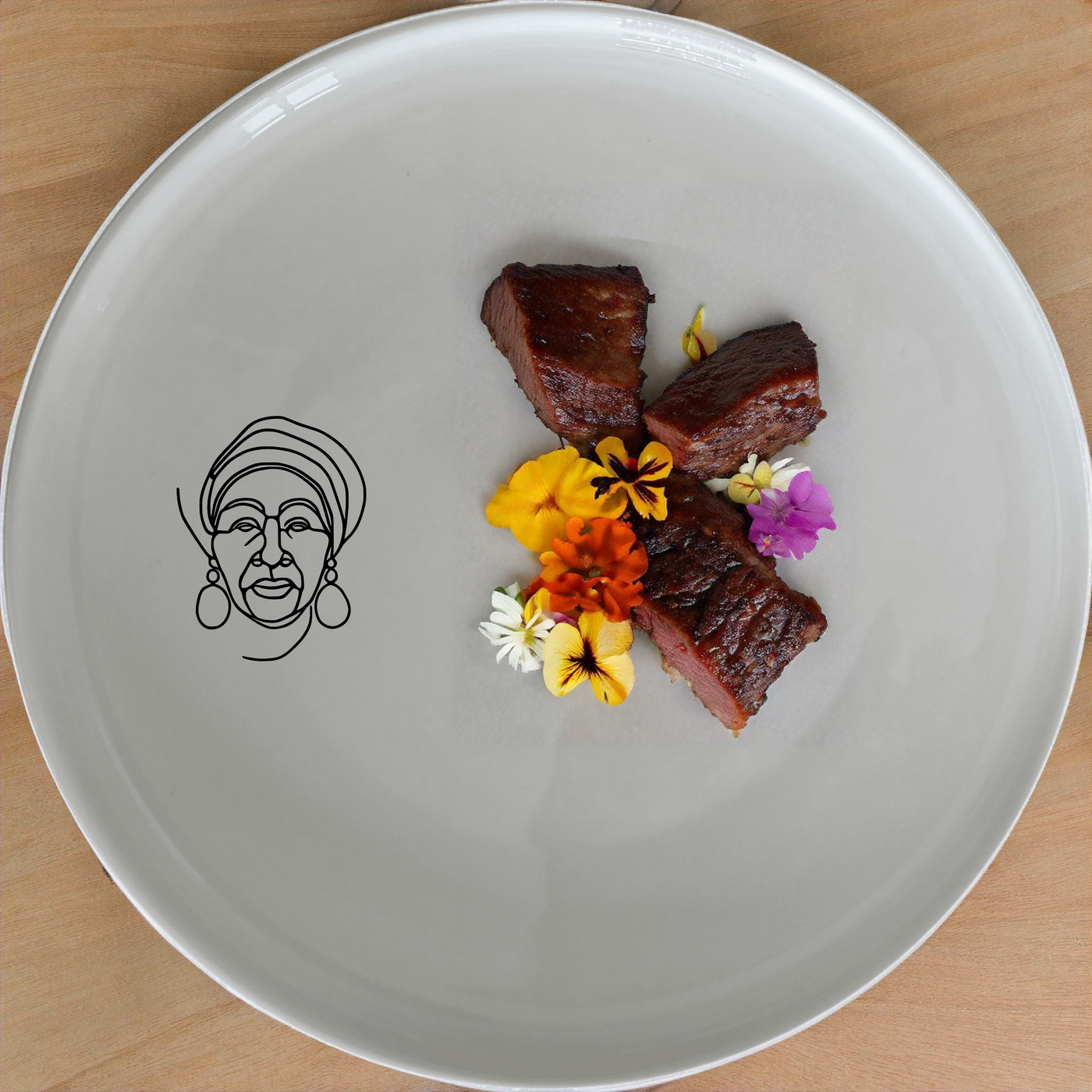 The Face Of Old African Woman Dinnerware Set of 12 - Range 3 is a beautiful and unique set that adds a touch of culture to your dining experience.