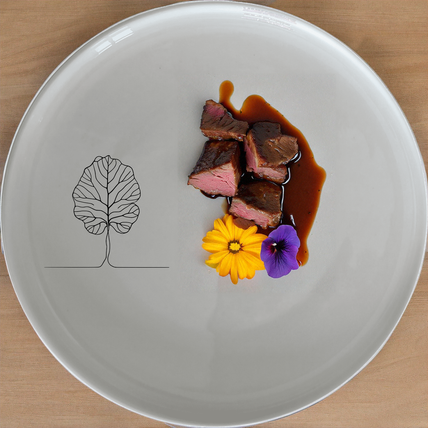 The Fiddle Leaf Dinnerware Set of 12 - Range 1 combines minimalist design with modern elegance, perfect for any dining occasion.