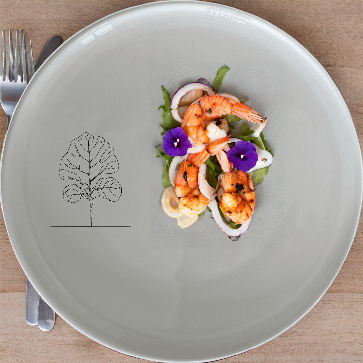 The Fiddle Leaf Dinnerware Set of 12 - Range 3 combines modern design with timeless elegance, perfect for any dining occasion.