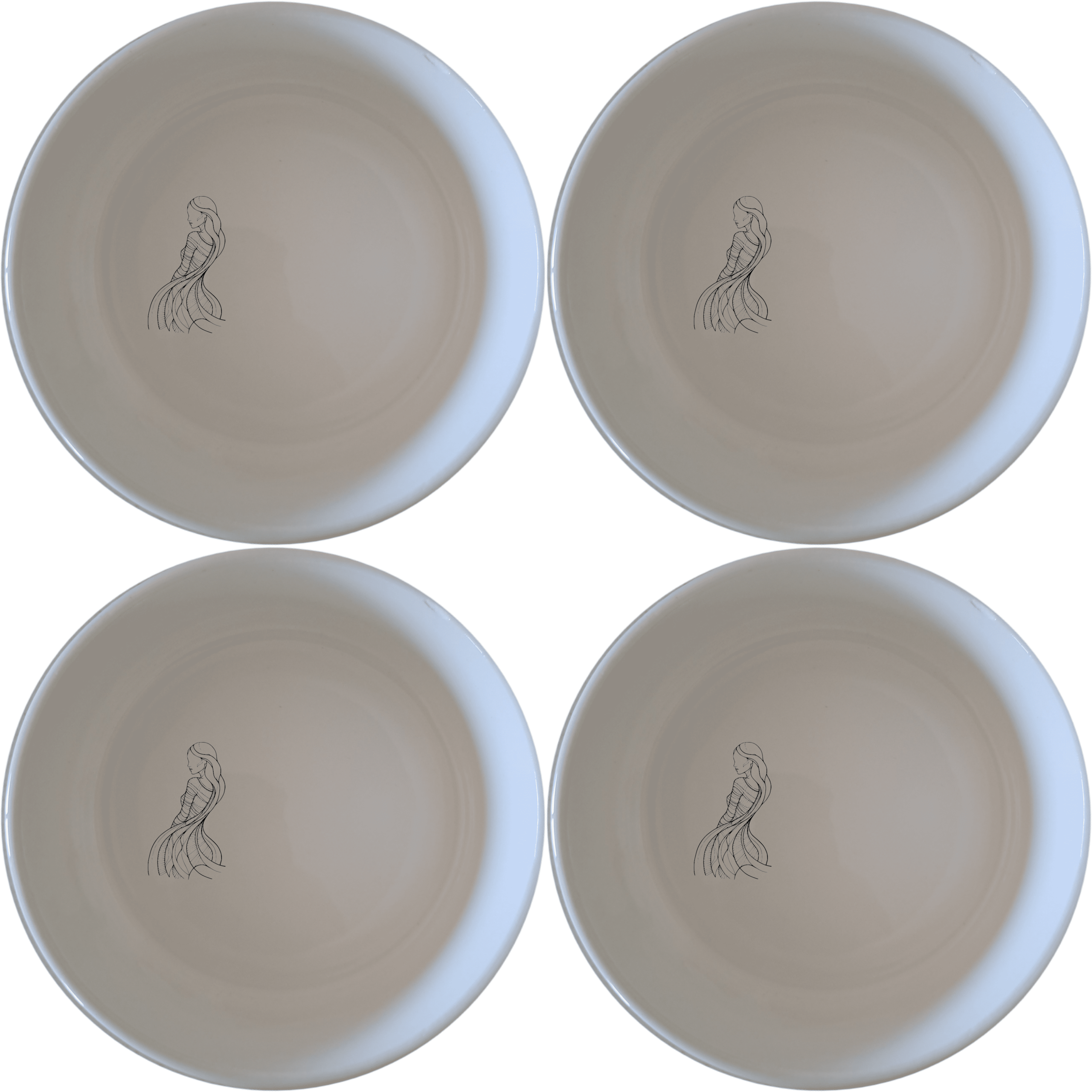 Flowing Grace Bowl Set of 4 - Range 1 offers elegant simplicity for everyday dining. Perfect for modern homes and special occasions.
