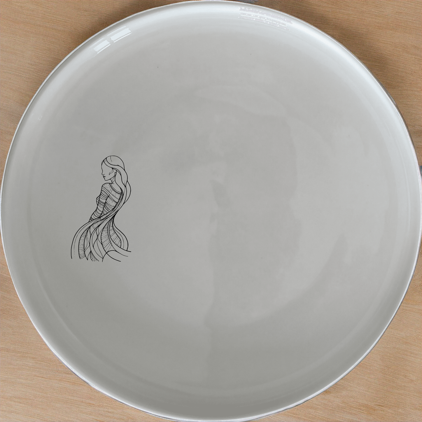 Flowing Grace Dinner Plate Set of 4 - Range 1 is a stunning set of four dinner plates featuring elegant flowing grace designs, perfect for any dining occasion.