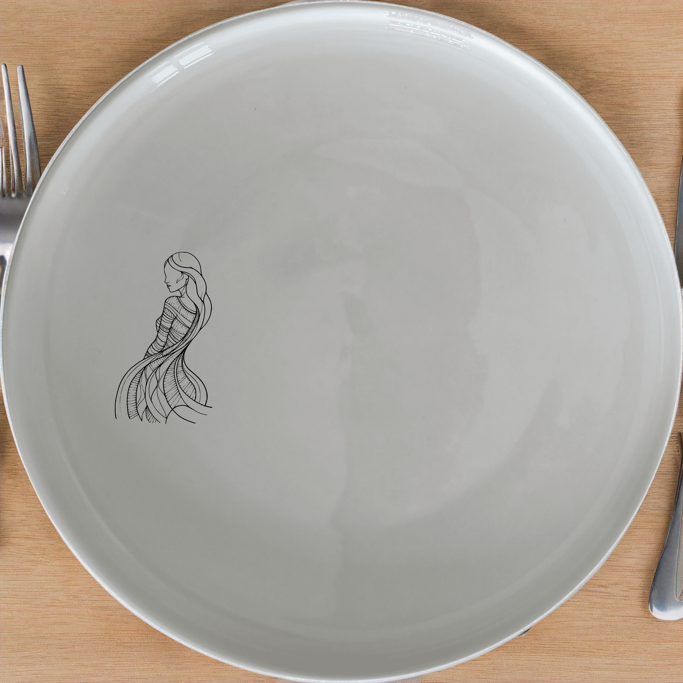 Flowing Grace Side Plate Set of 4 - Range 1 adds elegance to any table setting with its unique design. Perfect for everyday use or special occasions.