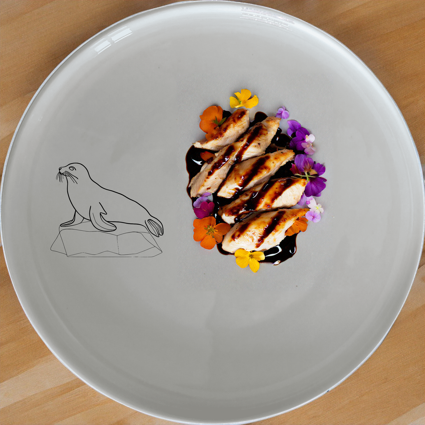 The Harbor Seal Rock Dinnerware Set of 12 - Range 4 features a charming design perfect for any dining occasion. This set includes dinner plates, side plates, and bowls, all crafted with precision and style.