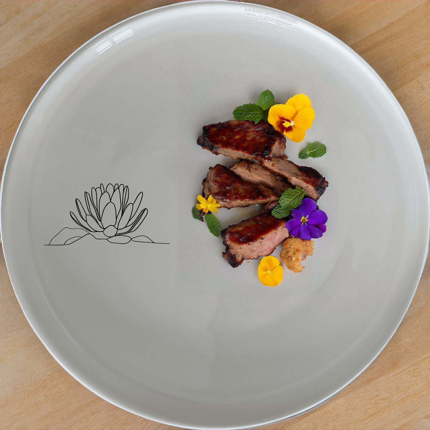 Karoo Desert Succulent Dinnerware Set of 12 - Range 4 is a stylish and versatile set perfect for any dining occasion.