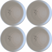 Khoi San Hunter Bowl Set of 4 - Range 1 is a unique and stylish addition to your dining collection, featuring intricate designs.