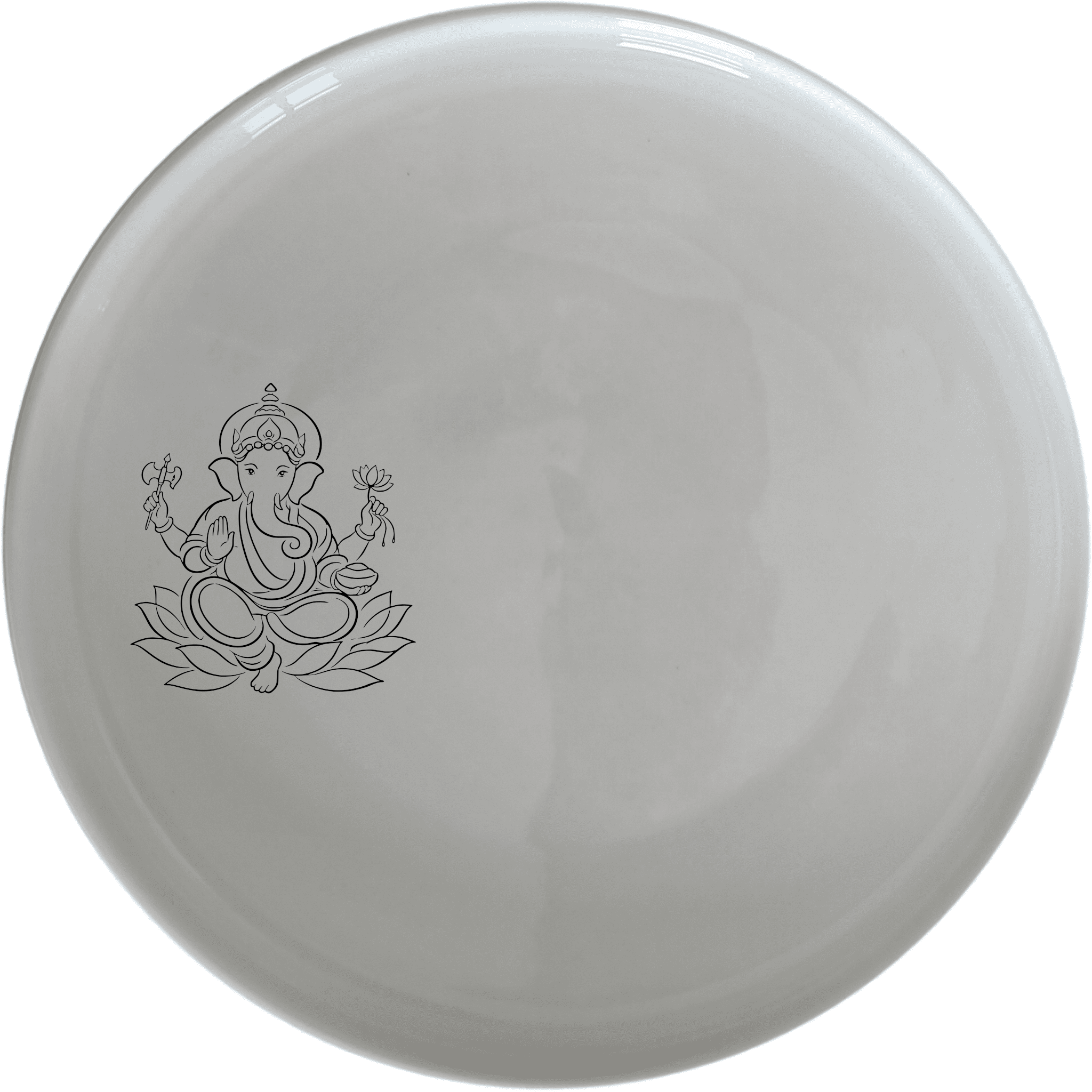Lord Ganesha Hindu God Dinner Plate Set of 4 - Range 1 is a beautiful and unique dinner plate set featuring the iconic Lord Ganesha design.