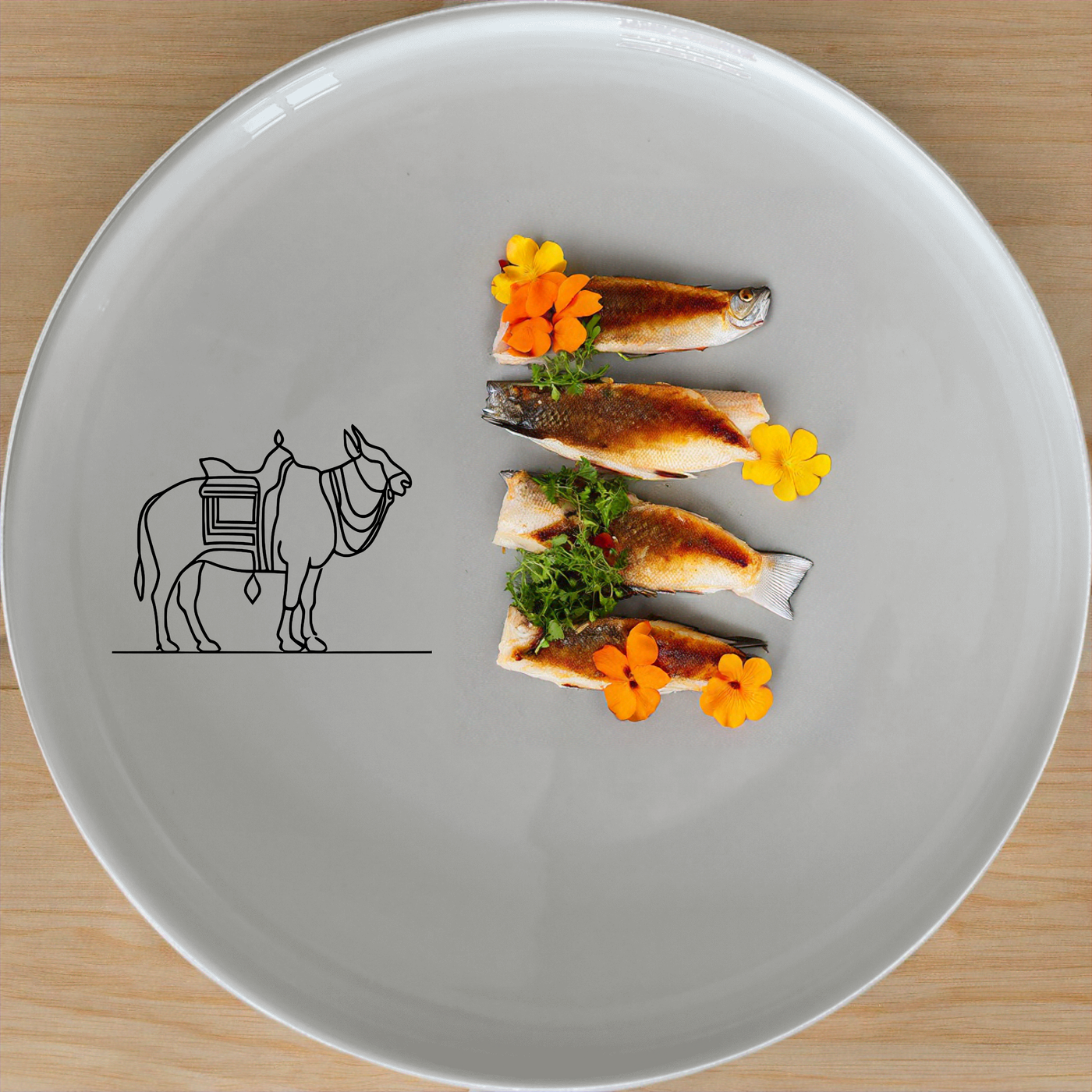 North Indian Cultural Imagery Dinnerware Set of 12 - Range 4 features intricate designs perfect for any dining occasion.